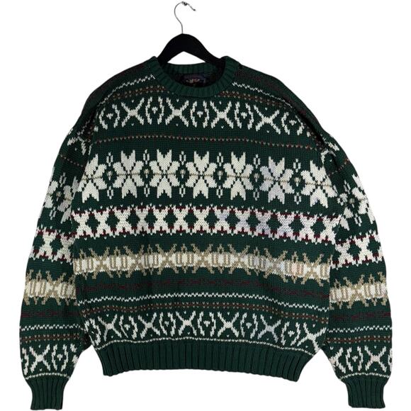 Vintage American Portrait Knit Sweater - Picture 1 of 8